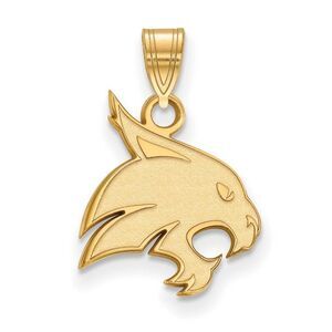 14k Gold Plated Silver Texas State Medium Pendant
